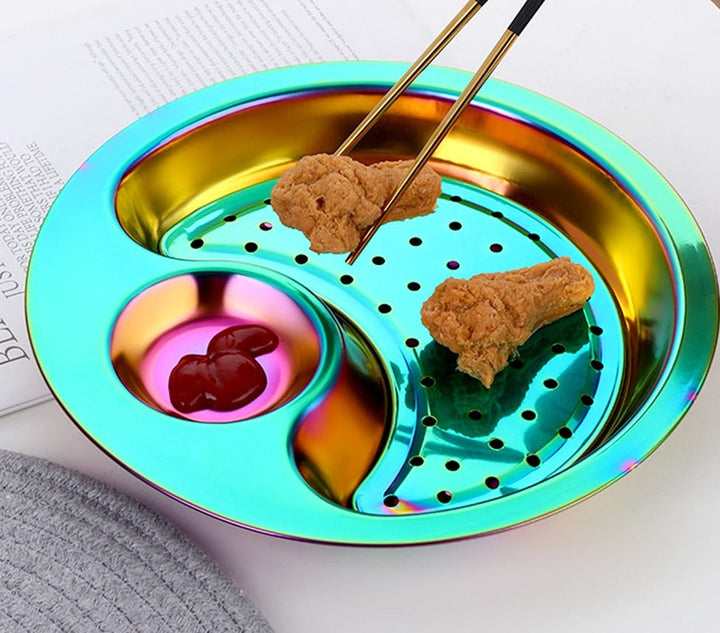 BowLift | Creative Stainless Steel Double Breakfast Tray