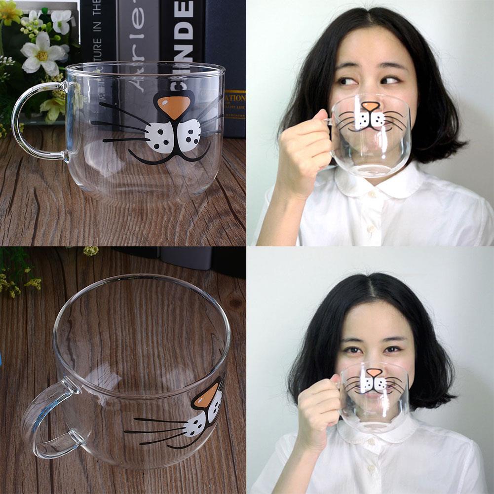 BowLift | Cute Cat Glass Coffee Cup