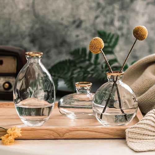 BowLift | TrioVase Glass Vases Set | Stylish Design | Perfect Decoration | Available in various colors