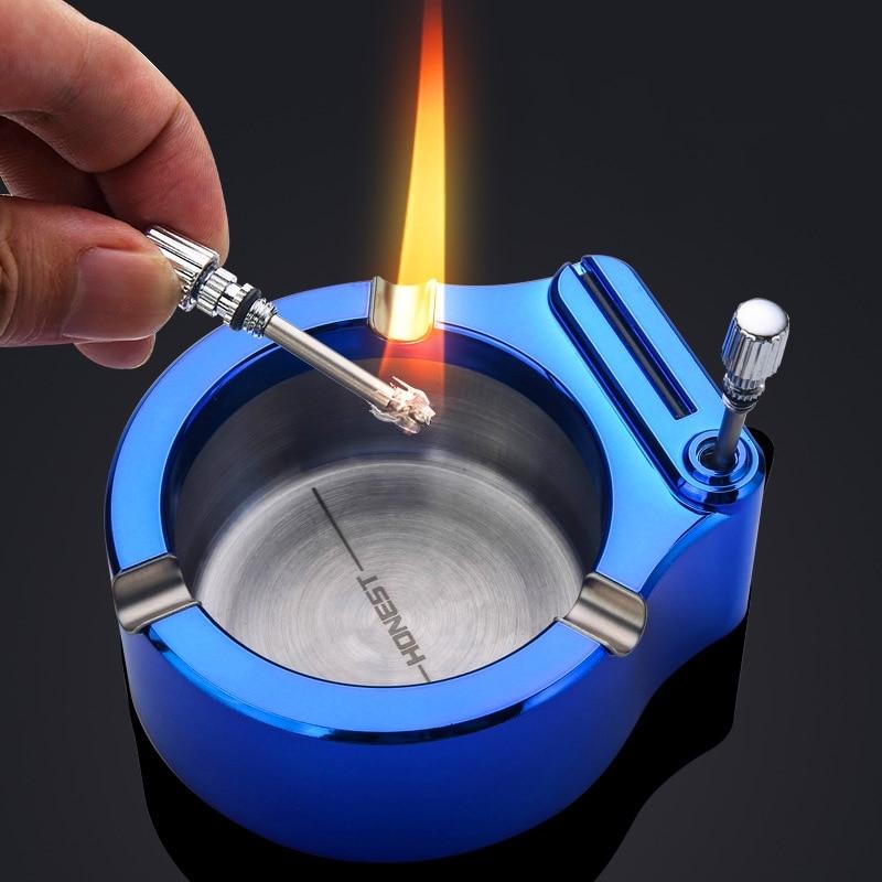 Retro Metal Ashtray 10000 Match Lighter | Bowlift