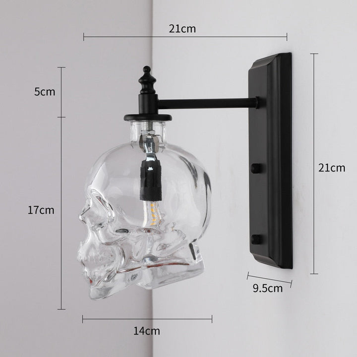 BowLift | Retro Skull Glass Pendant Light