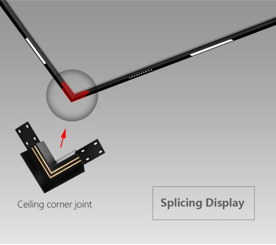 BowLift | Wall-Mounted Black Continuous Magnetic Track System Light