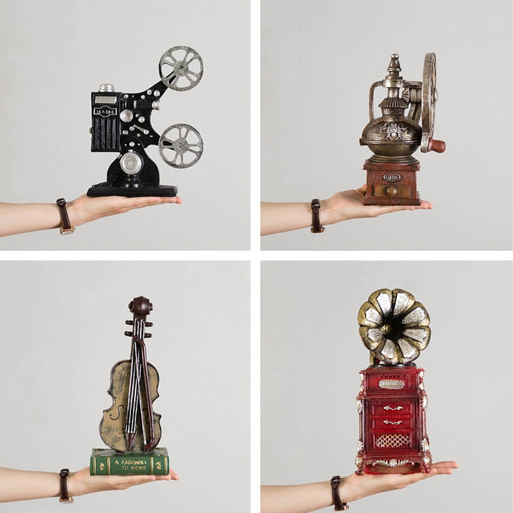 BowLift | Vintage Style Old-fashioned Artificial Film Player Telephone Camera Projector