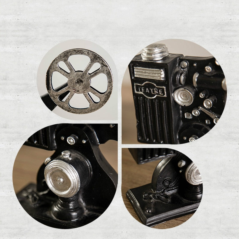 BowLift | Vintage Style Old-fashioned Artificial Film Player Telephone Camera Projector