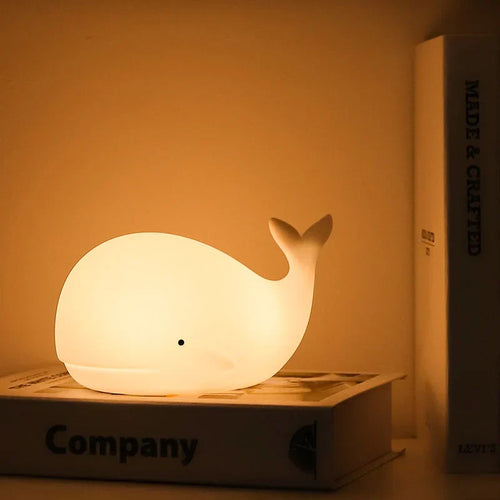 Enchanting Whale Night Light with Color Effects Bowlift