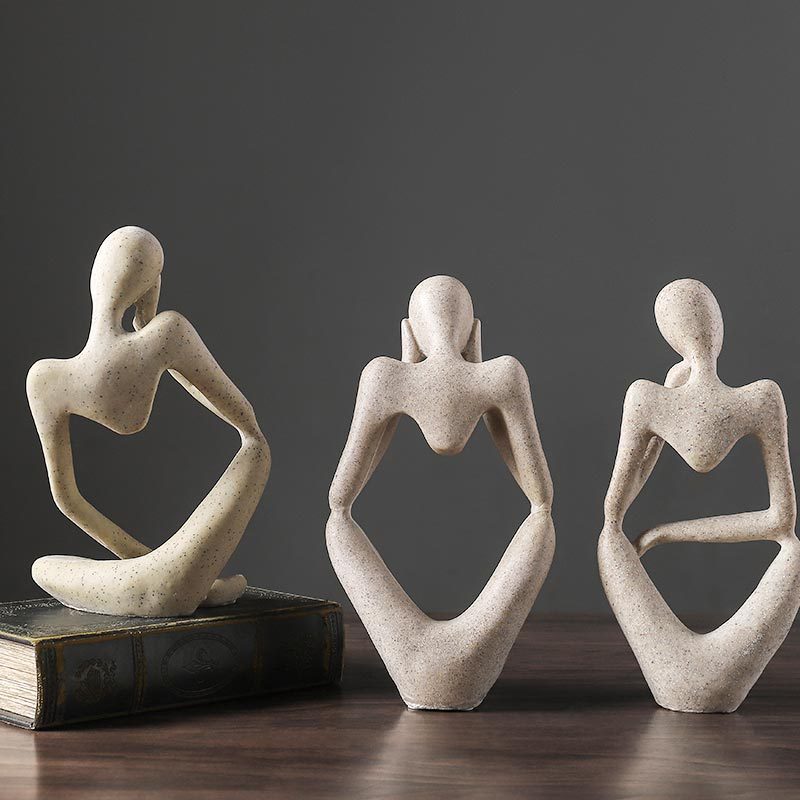 BowLift | Nordic Abstract Unique Thinker Figurine Home Decor