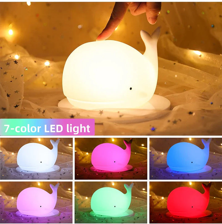 BowLift | Cute Whale Night Light with Color Changing - GlowWhale
