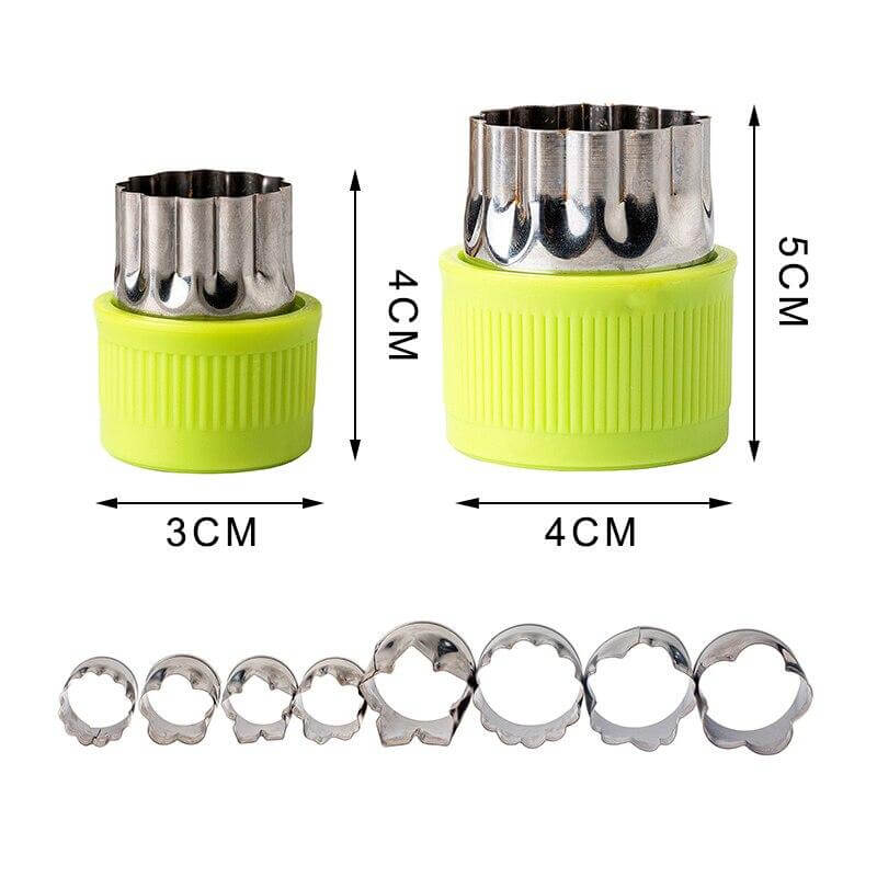 BowLift | 8pcs/Set Stainless Steel Puzzle Fruit Vegetable Cutter