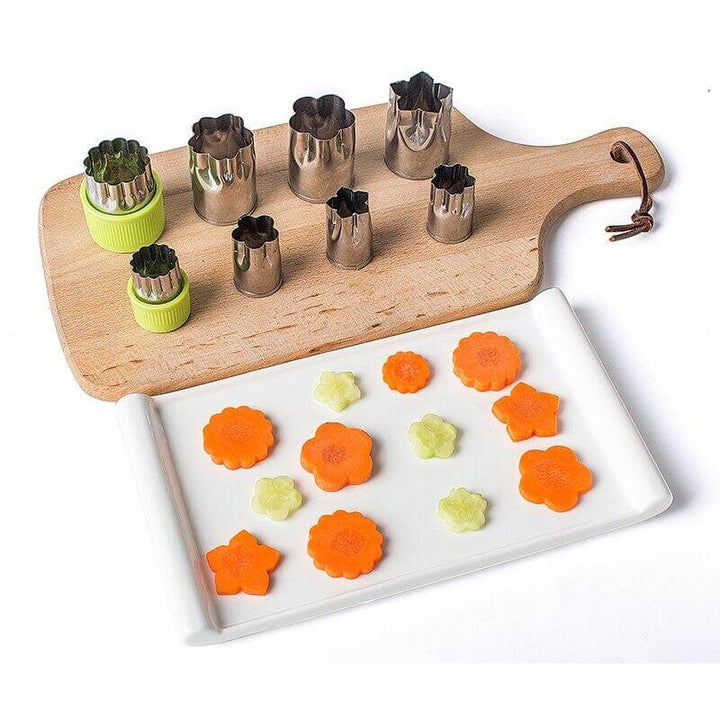 BowLift | 8pcs/Set Stainless Steel Puzzle Fruit Vegetable Cutter