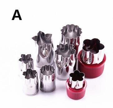 BowLift | 8pcs/Set Stainless Steel Puzzle Fruit Vegetable Cutter