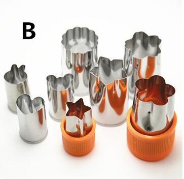 BowLift | 8pcs/Set Stainless Steel Puzzle Fruit Vegetable Cutter