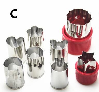 BowLift | 8pcs/Set Stainless Steel Puzzle Fruit Vegetable Cutter