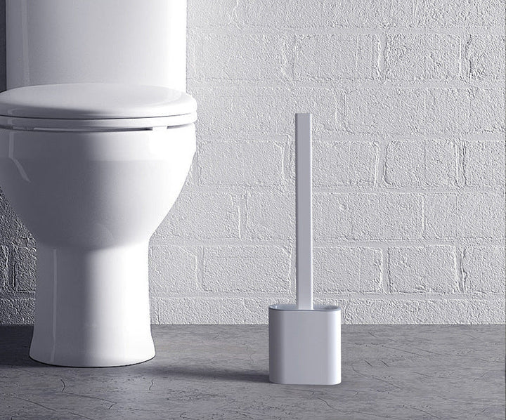 ChoreBuddy – Durable Silicone Toilet Brush Set Bowlift