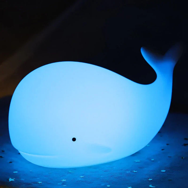Enchanting Whale Night Light with Color Effects Bowlift