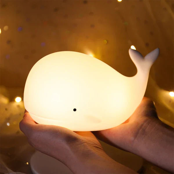 Enchanting Whale Night Light with Color Effects Bowlift