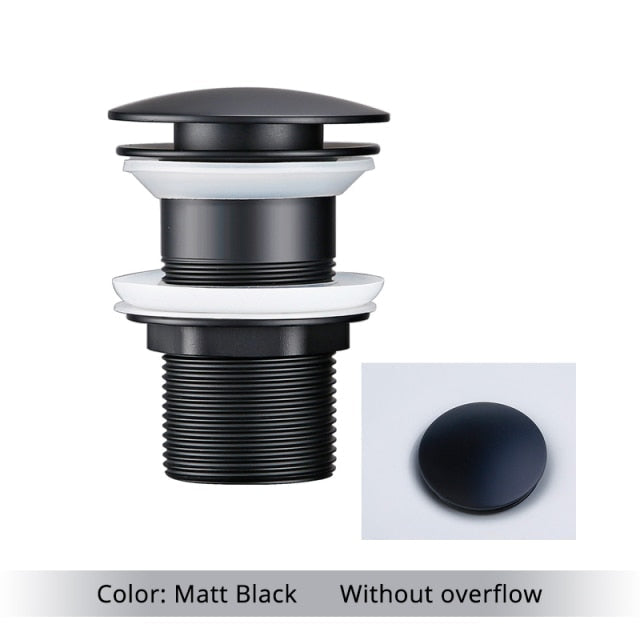 BowLift | Polished Brass Bathroom Sink Drains