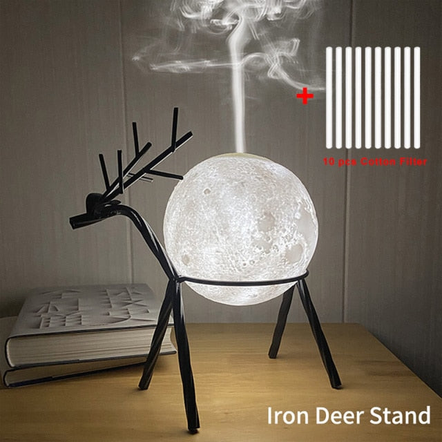 BowLift | Ultrasonic Moon Creative Air Humidifier Led Lamp
