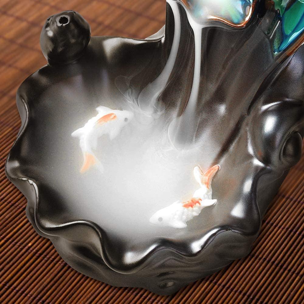 BowLift | Ceramic Waterfall Backflow Yoga Incense Burner