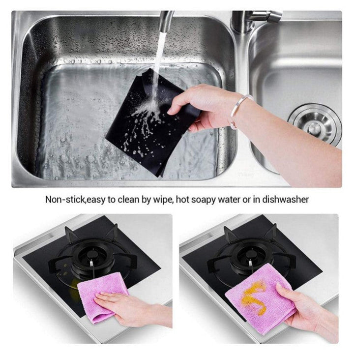 BowLift | Reusable 4pcs Glass Fiber Gas Stove Covers