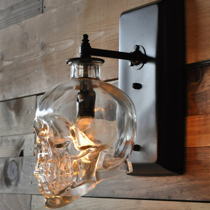 BowLift | Retro Skull Glass Pendant Light