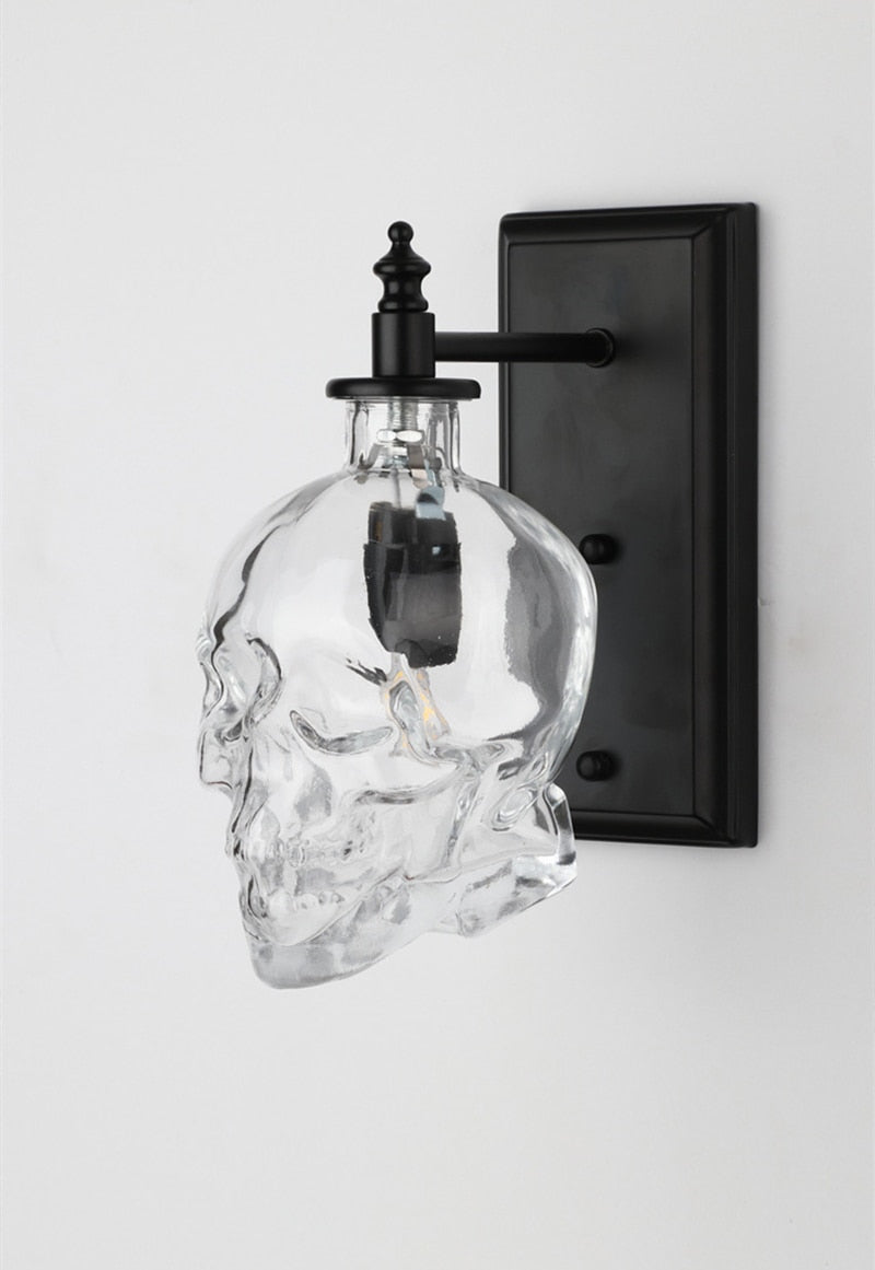 BowLift | Retro Skull Glass Pendant Light