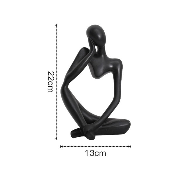 BowLift | Nordic Abstract Unique Thinker Figurine Home Decor