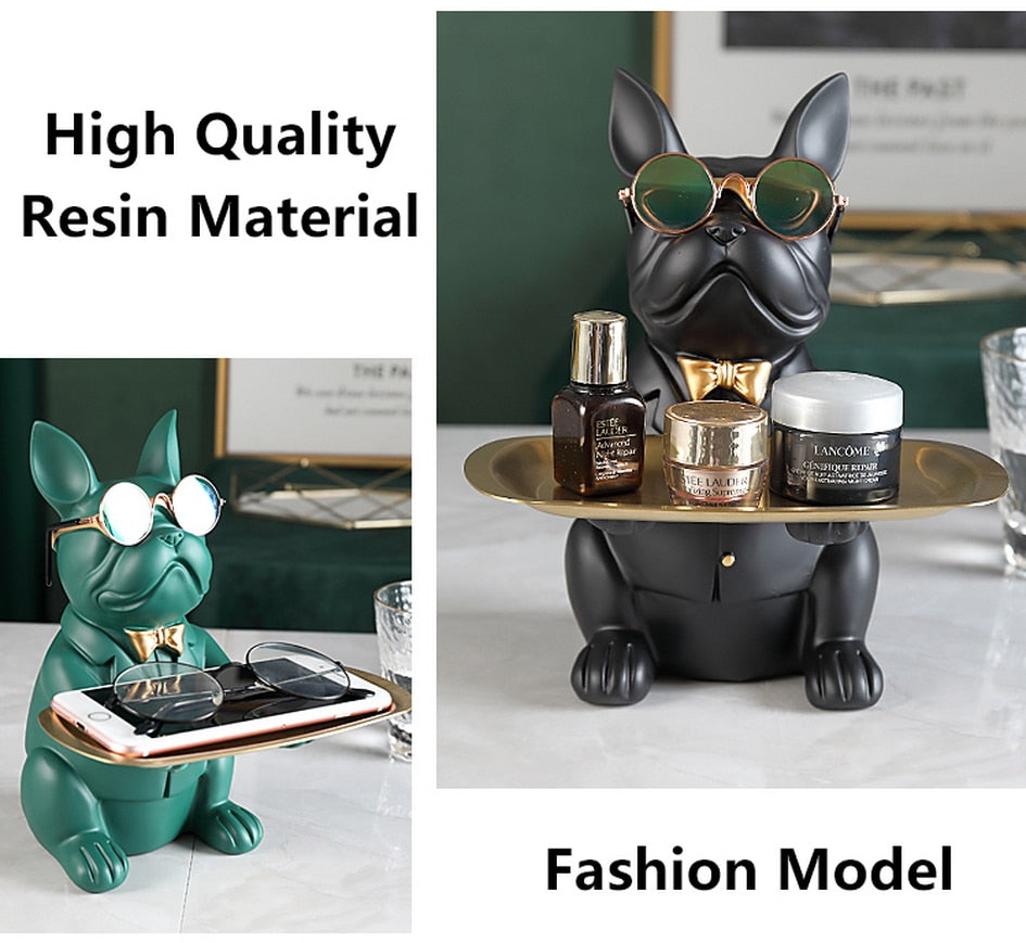 BowLift | Nordic Fancy Bulldog Storage Tray Home Decor