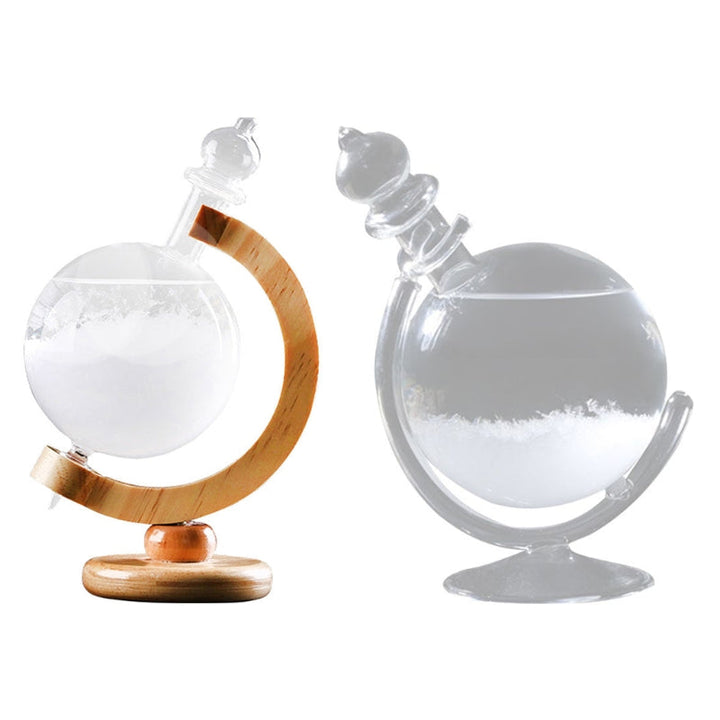 BowLift | Wooden Weather Forecast Crystal Glass