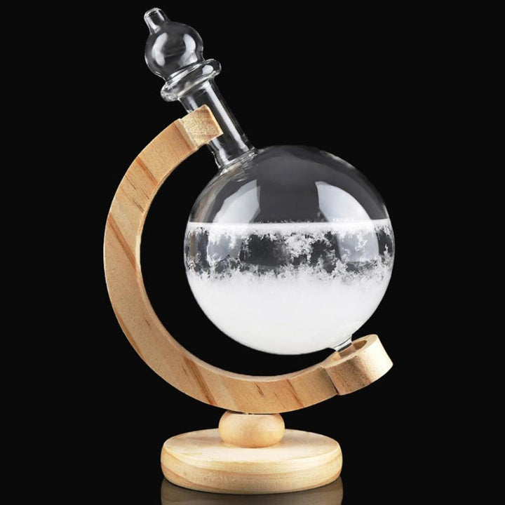 BowLift | Wooden Weather Forecast Crystal Glass