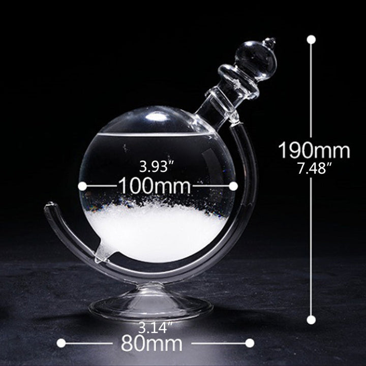 BowLift | Wooden Weather Forecast Crystal Glass