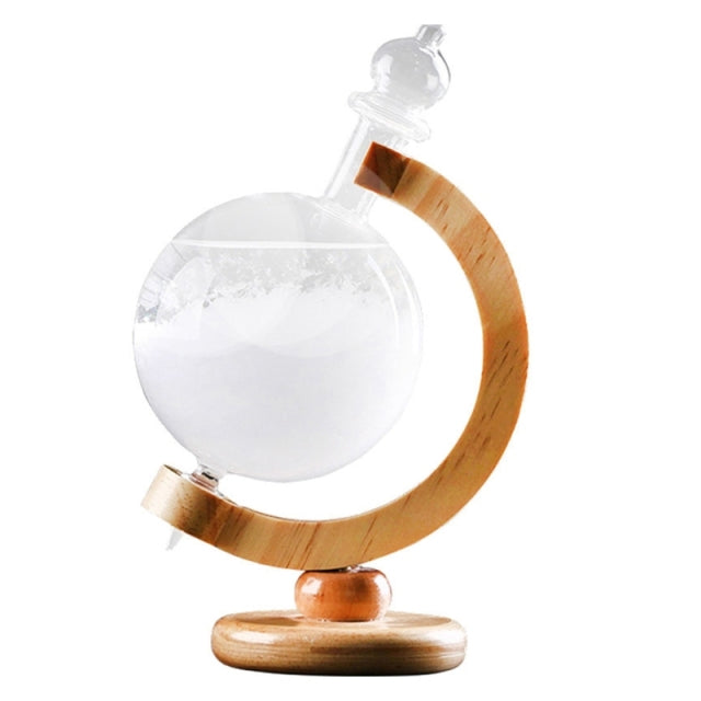 BowLift | Wooden Weather Forecast Crystal Glass