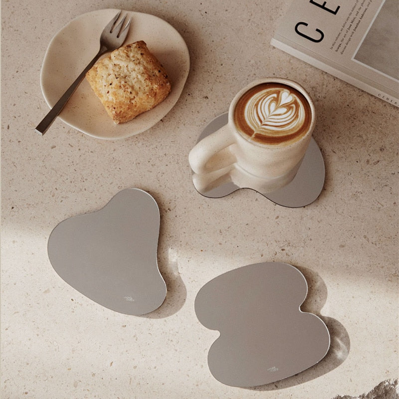 BowLift | Modern Mirrored Irregular Coasters