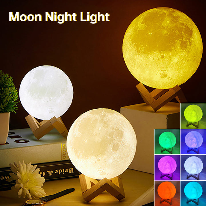 BowLift | 3D Light Touch Switch Rechargeable Moon Night Lamp