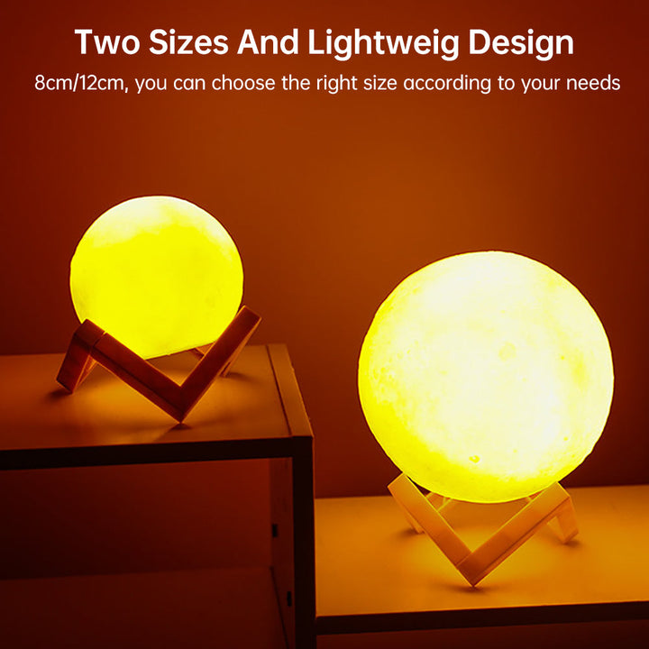 BowLift | 3D Light Touch Switch Rechargeable Moon Night Lamp