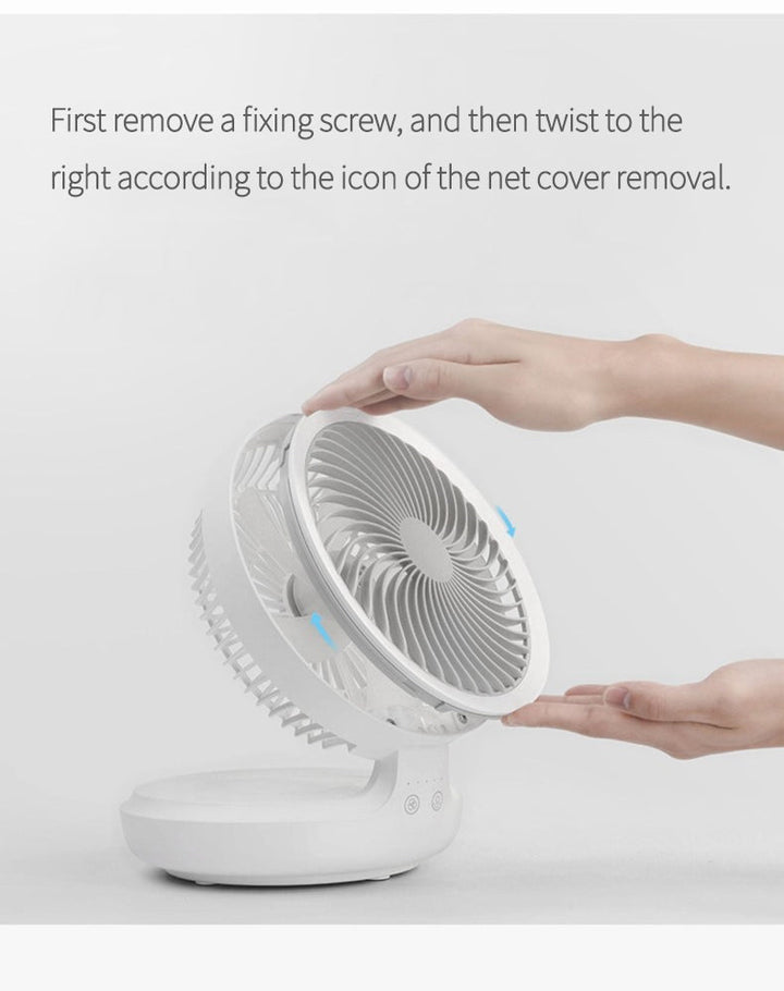 BowLift | Portable Wireless Foldable Fan Night Lamp