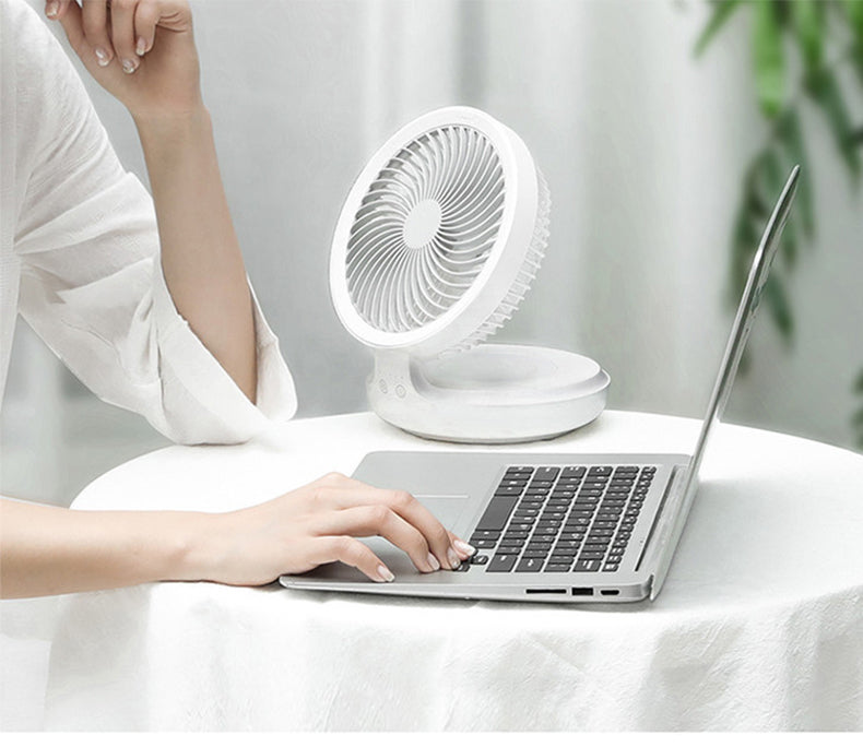 BowLift | Portable Wireless Foldable Fan Night Lamp