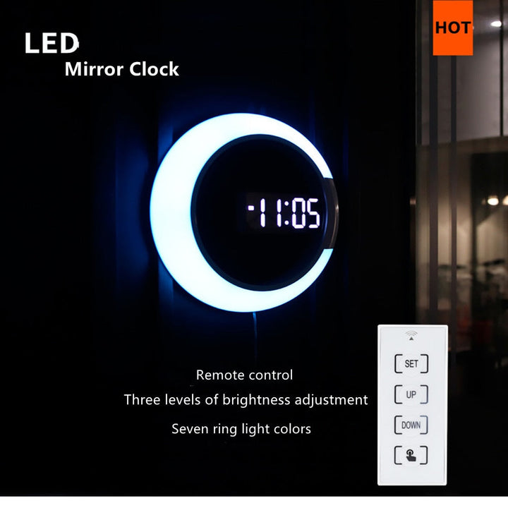 BowLift | LED Ring Lamp Wall Clock