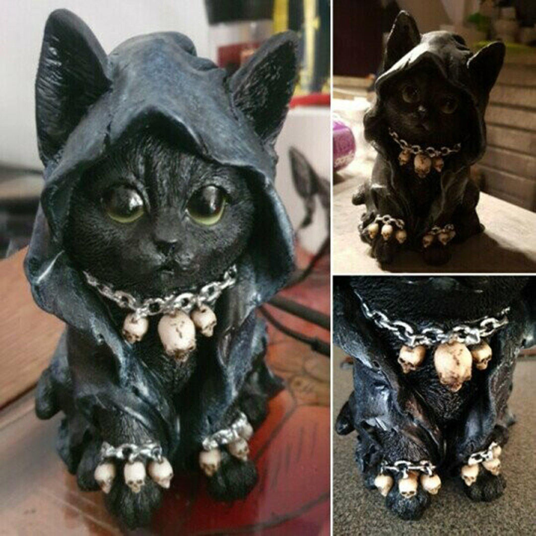 Resin Bowliftack Cat Statue Decor | Bowlift
