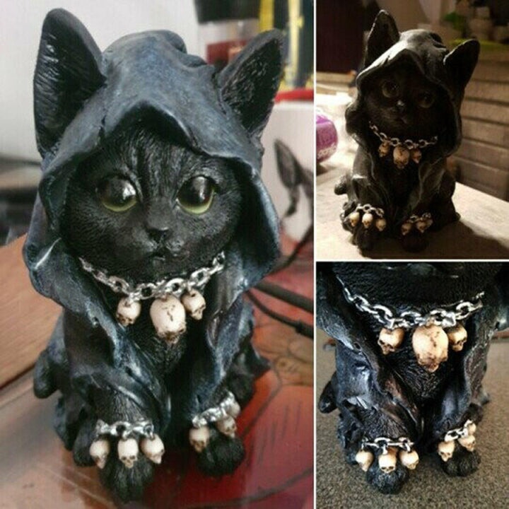 Resin Bowliftack Cat Statue Decor | Bowlift