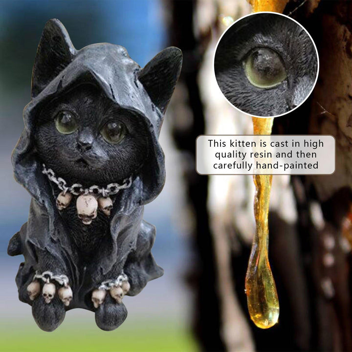 Resin Bowliftack Cat Statue Decor | Bowlift