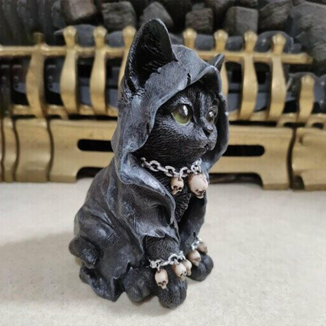 Resin Bowliftack Cat Statue Decor | Bowlift