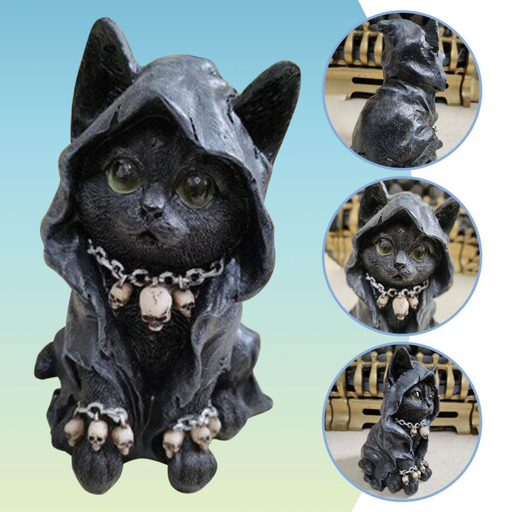 Resin Bowliftack Cat Statue Decor | Bowlift