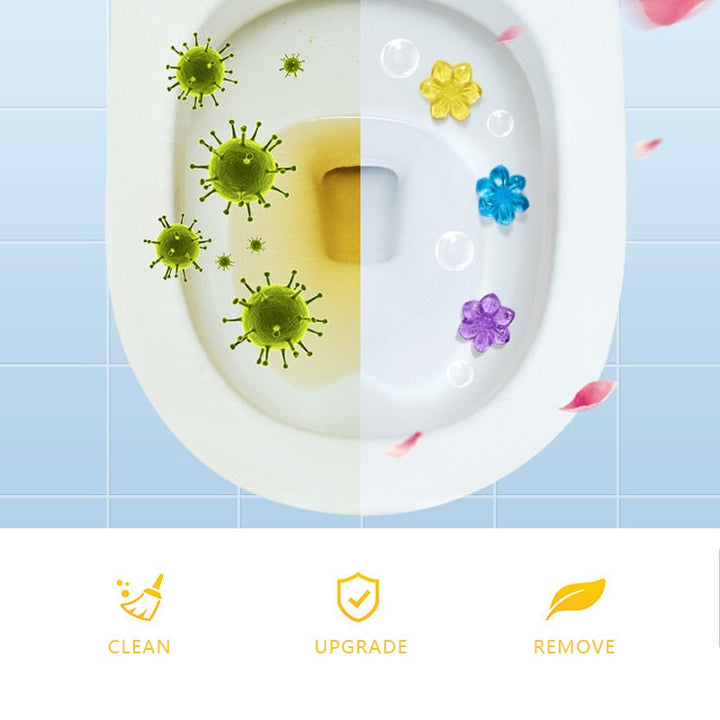 BowLift | Aromatic Air Freshener Flower Gel Toilet Cleaner