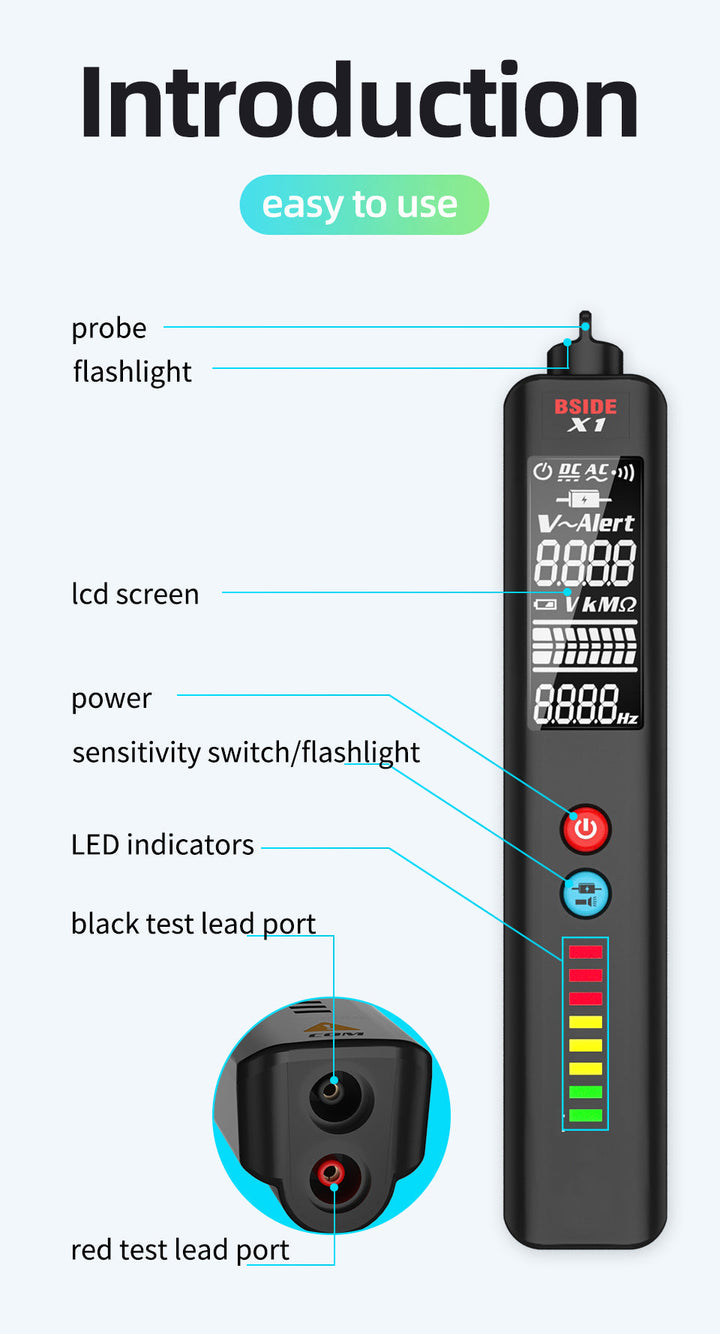 BowLift | LCD Result Display Voltage Tester Thermometer