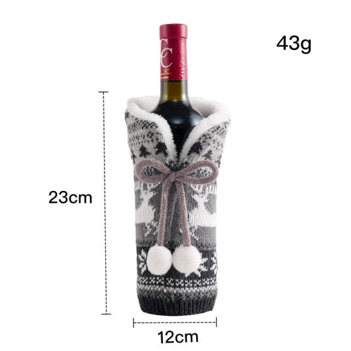 BowLift | Knitted Christmas Bottle Cover