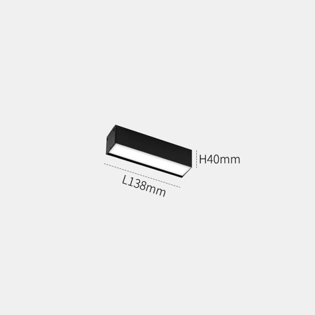 BowLift | Wall-Mounted Black Continuous Magnetic Track System Light