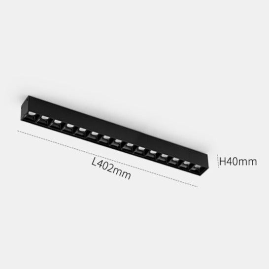 BowLift | Wall-Mounted Black Continuous Magnetic Track System Light