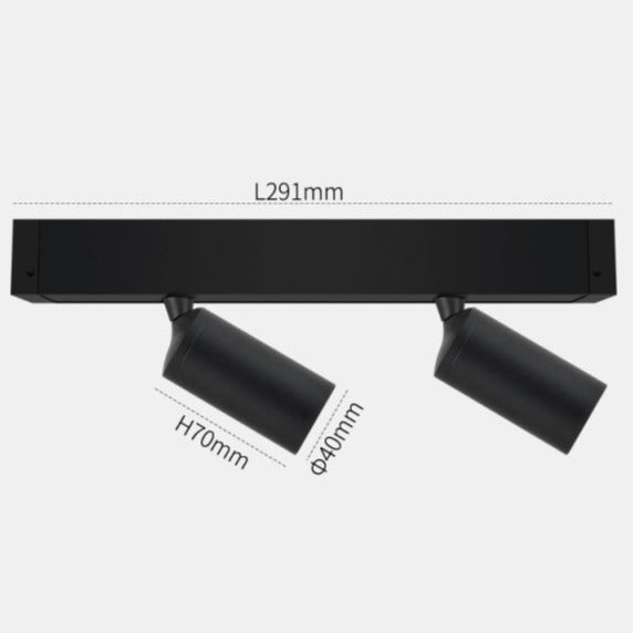 BowLift | Wall-Mounted Black Continuous Magnetic Track System Light