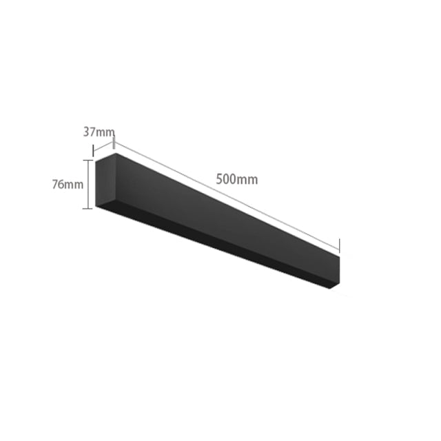 BowLift | Wall-Mounted Black Continuous Magnetic Track System Light