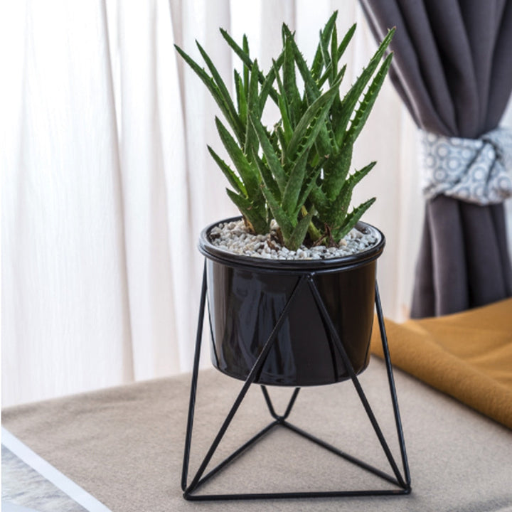 BowLift | Nordic Style Geometric Iron Rack Flower Pots
